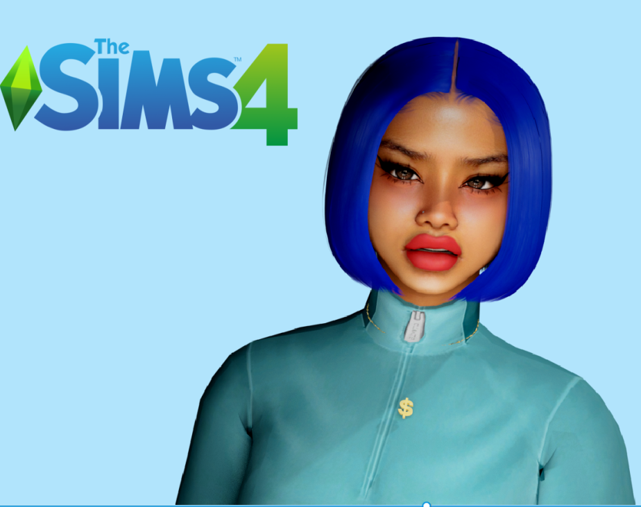 The Sims 4 Blue Top