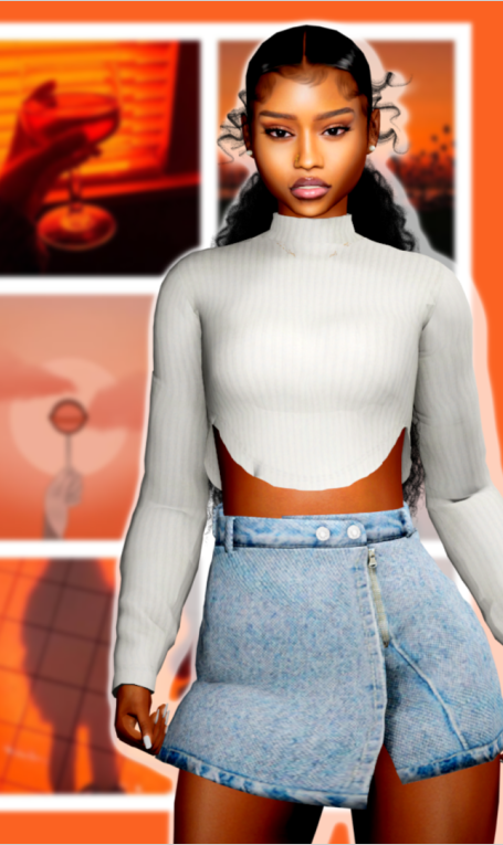 the sims 4 orange aesthetic
