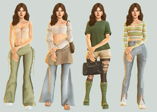 ALEXA OUTFITS sims 4 cc