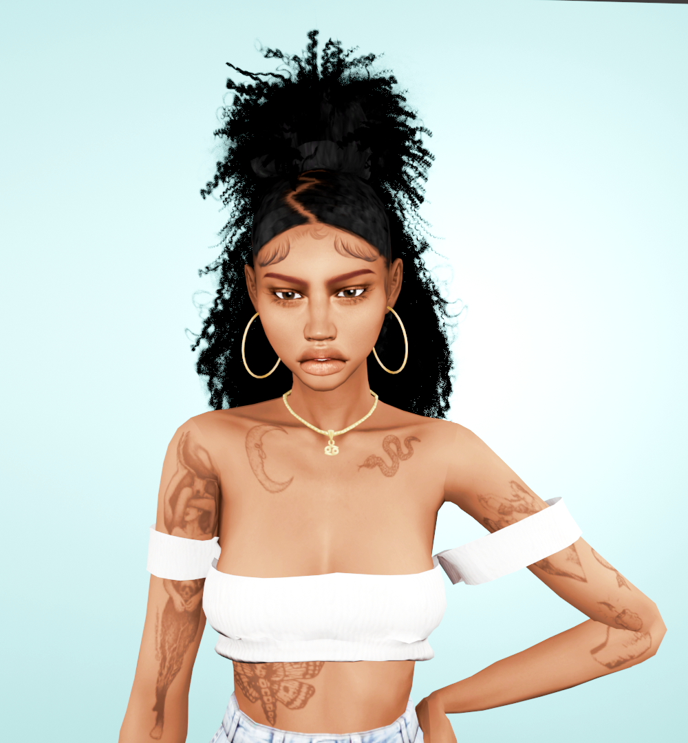 The sims 4 black Girls hair