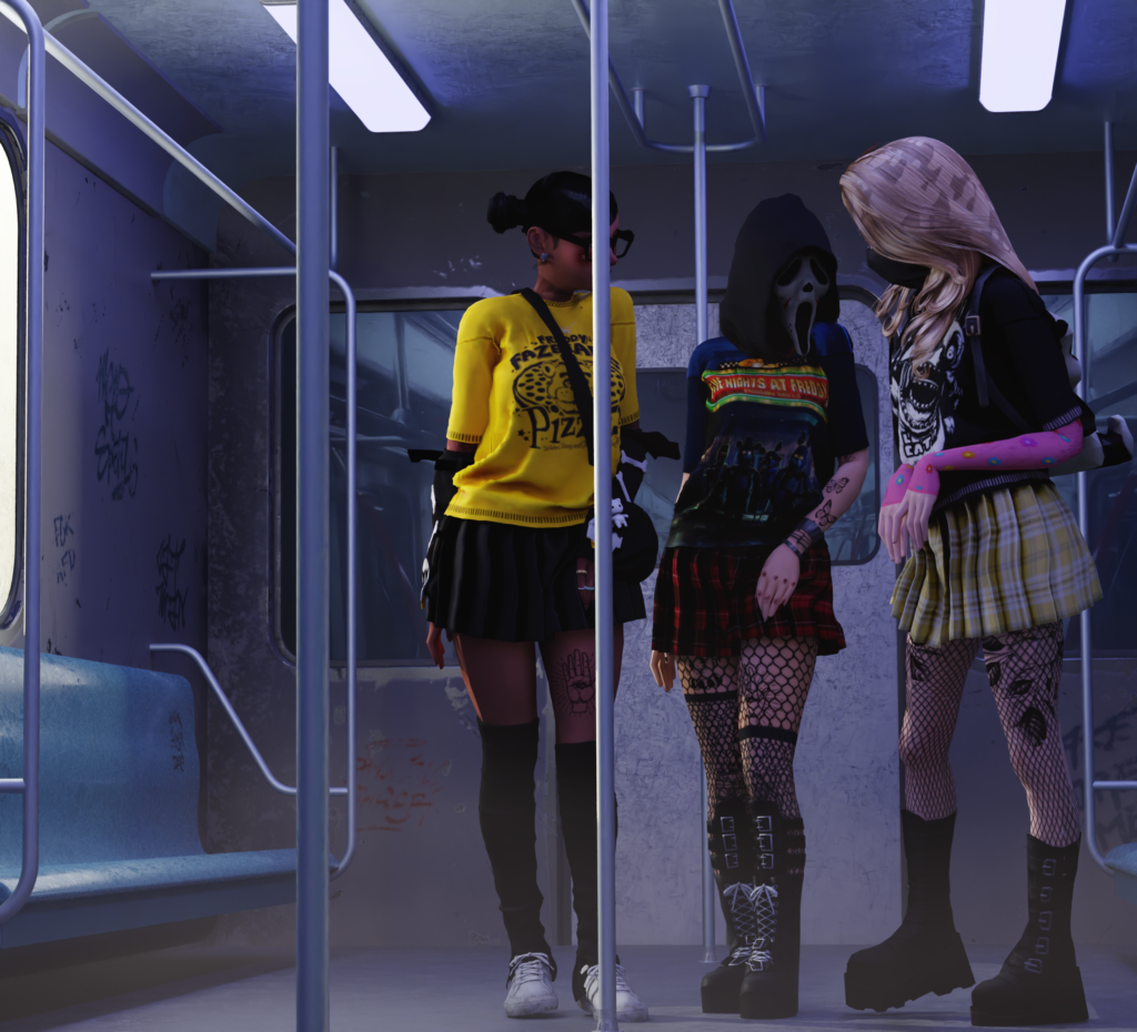 sims 4 goth sims lookbook