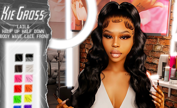 Sims 4 girl hair cc