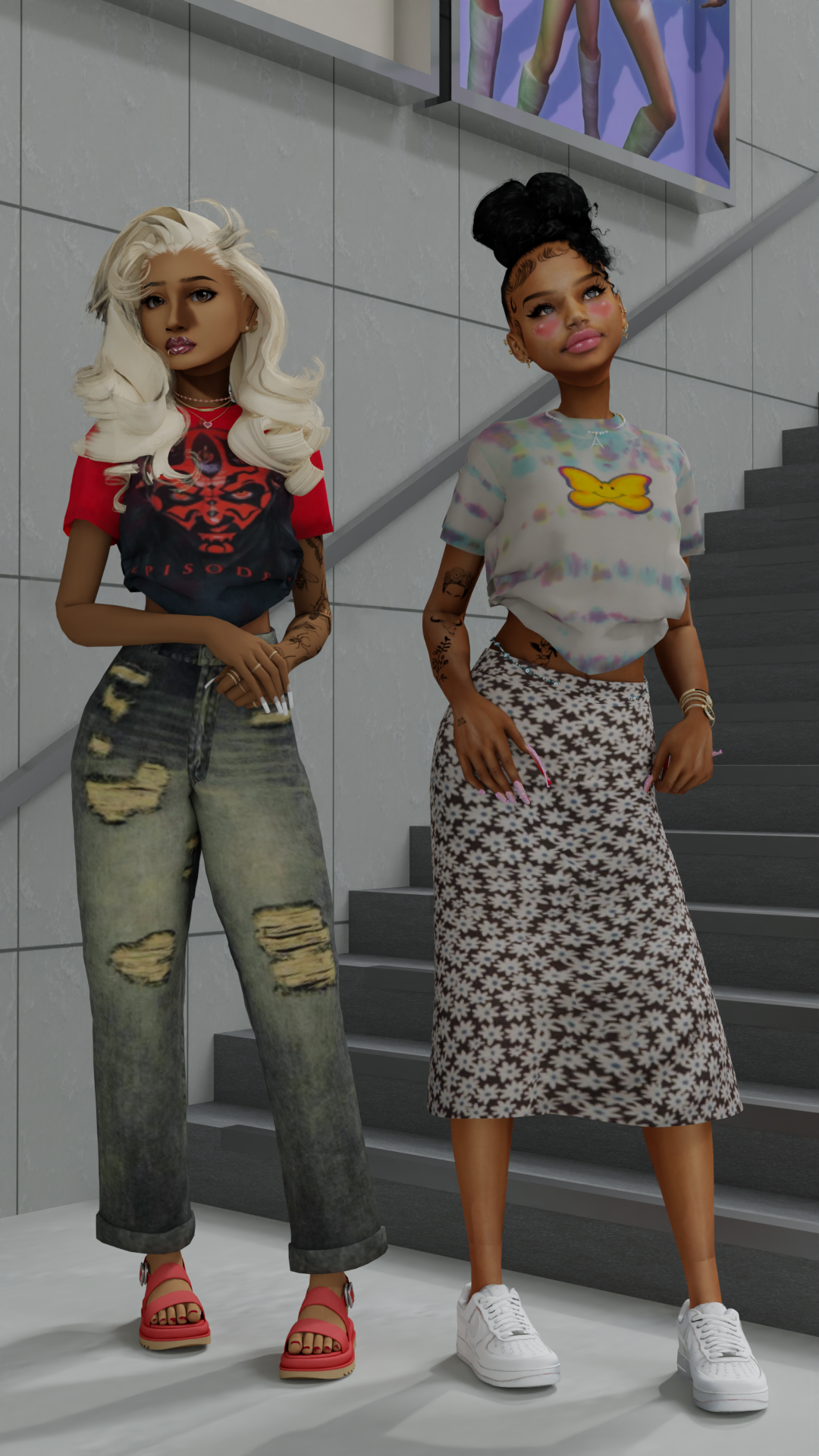dogangje Sims 4 CC showing Korean fashion in-game