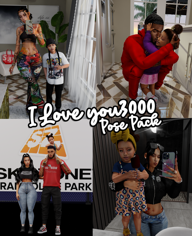 sims 4 family pose pack