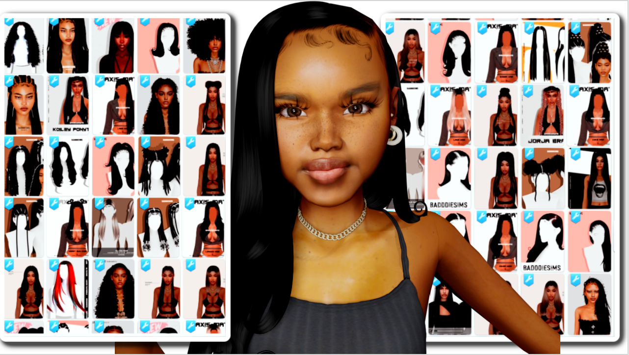 Sims 4 BADDDIESIMS CC Folder download