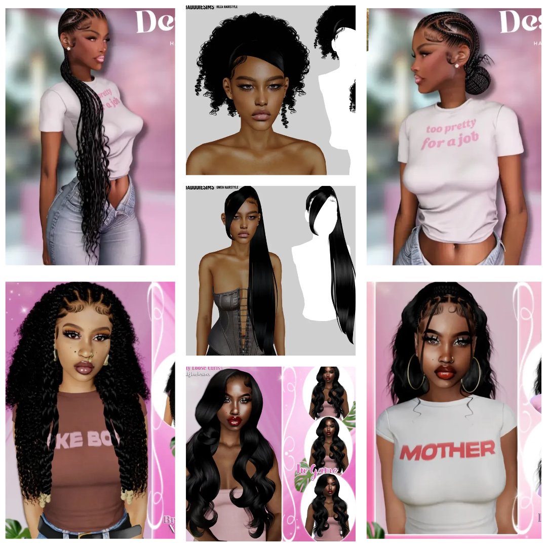 My Latest Sims 4 Hair CC Obsession