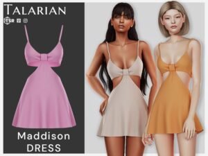 Sims 4 Maddison Dress CC