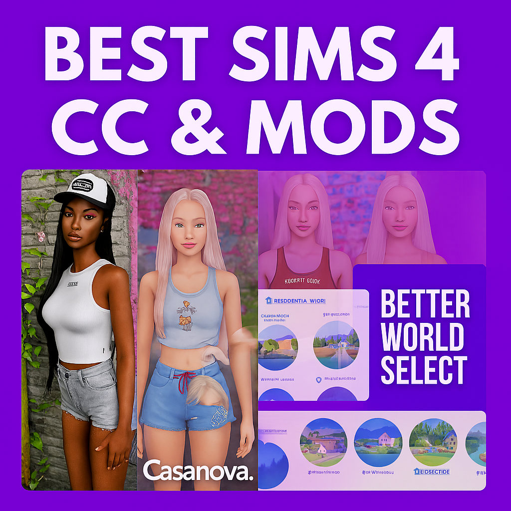 Sims 4 CC and Mods Collection Banner
