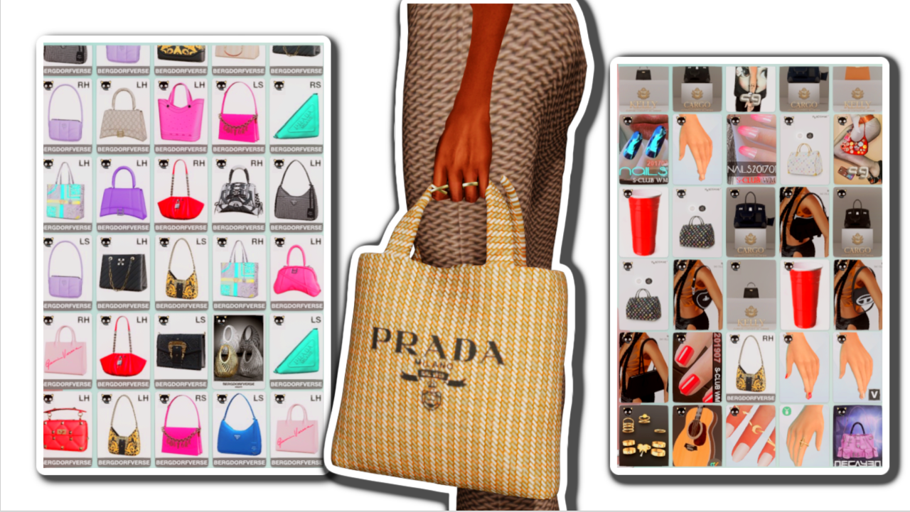 Sims 4 bags CC folder download