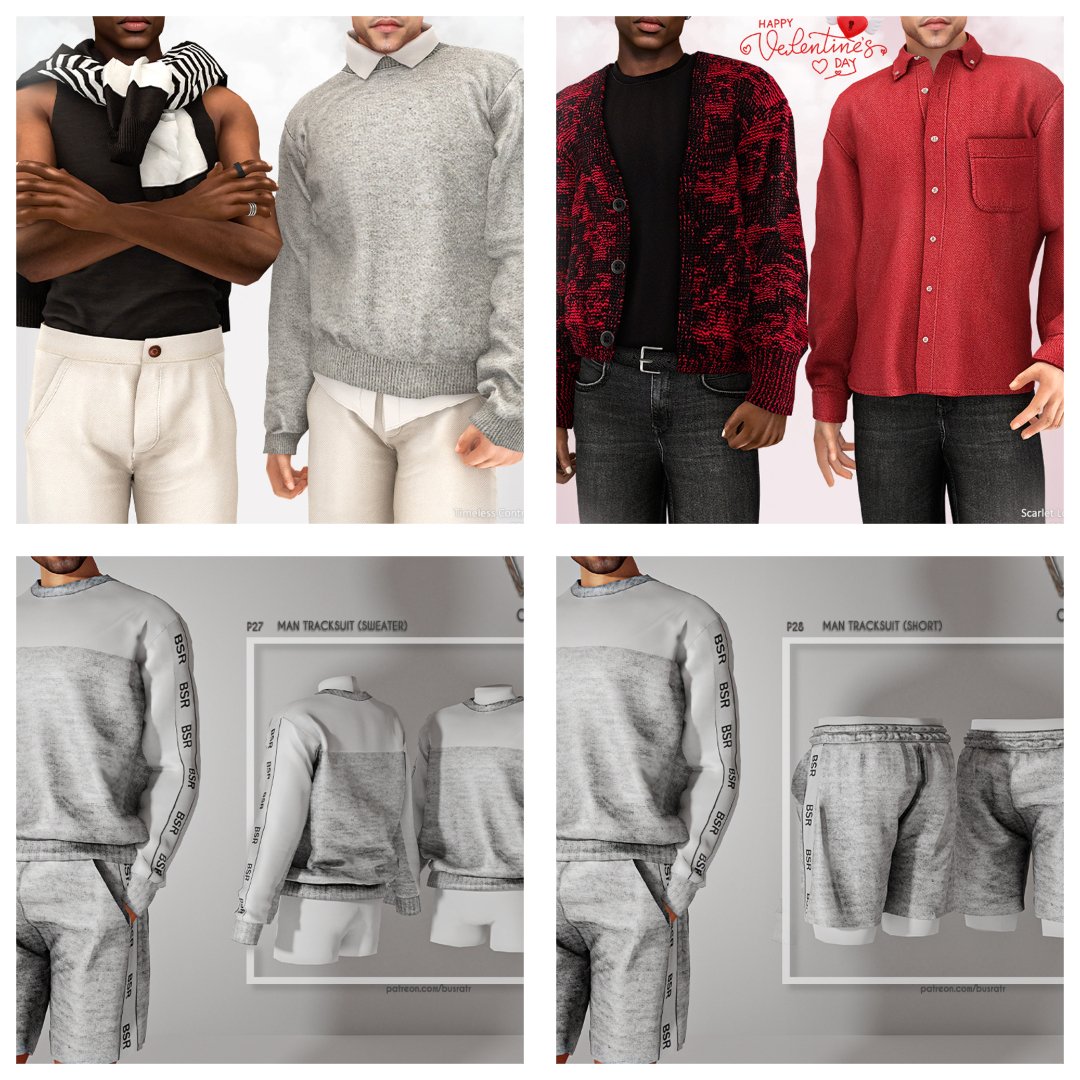 Busra-tr Male Sims 4 CC Collection preview