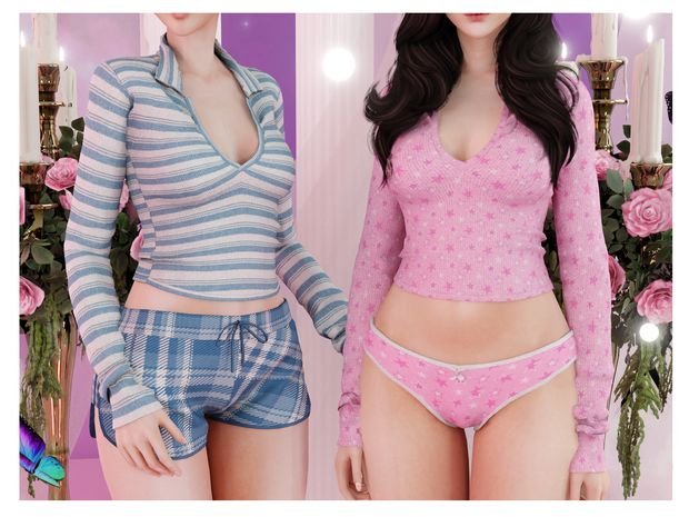 Cozy Soft SleepWear Collection sims 4