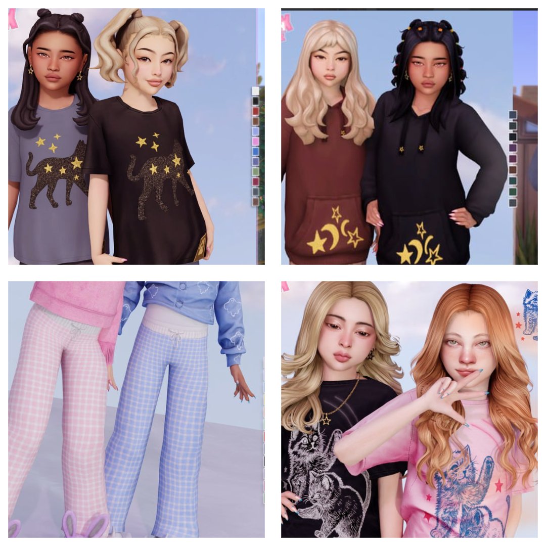 Lynxsimz Family Sims 4 CC Collection – Child and Infant Clothing
