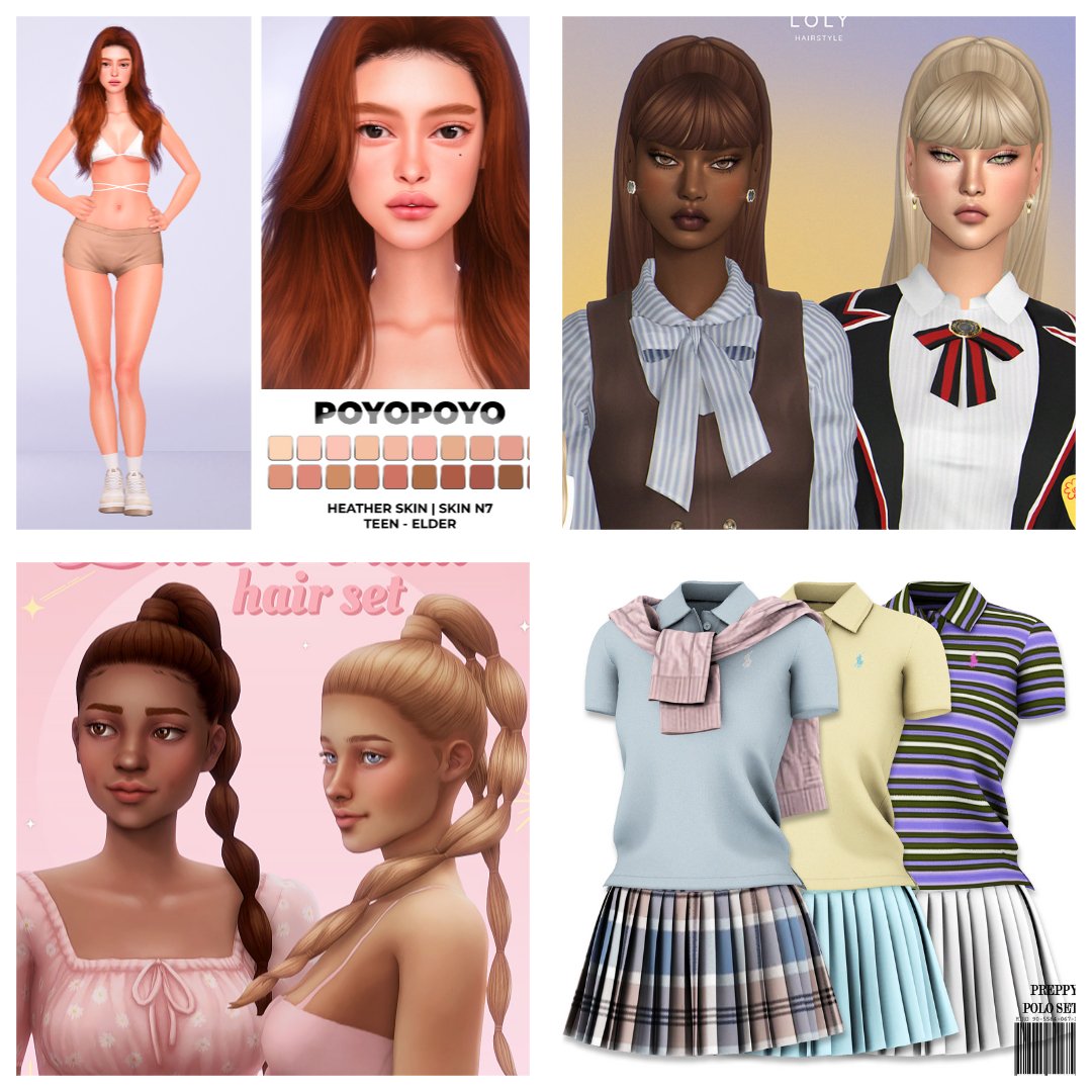Sims 4 Urban City & Chic CC Collection — Fashion, Hair, and Skin Mods