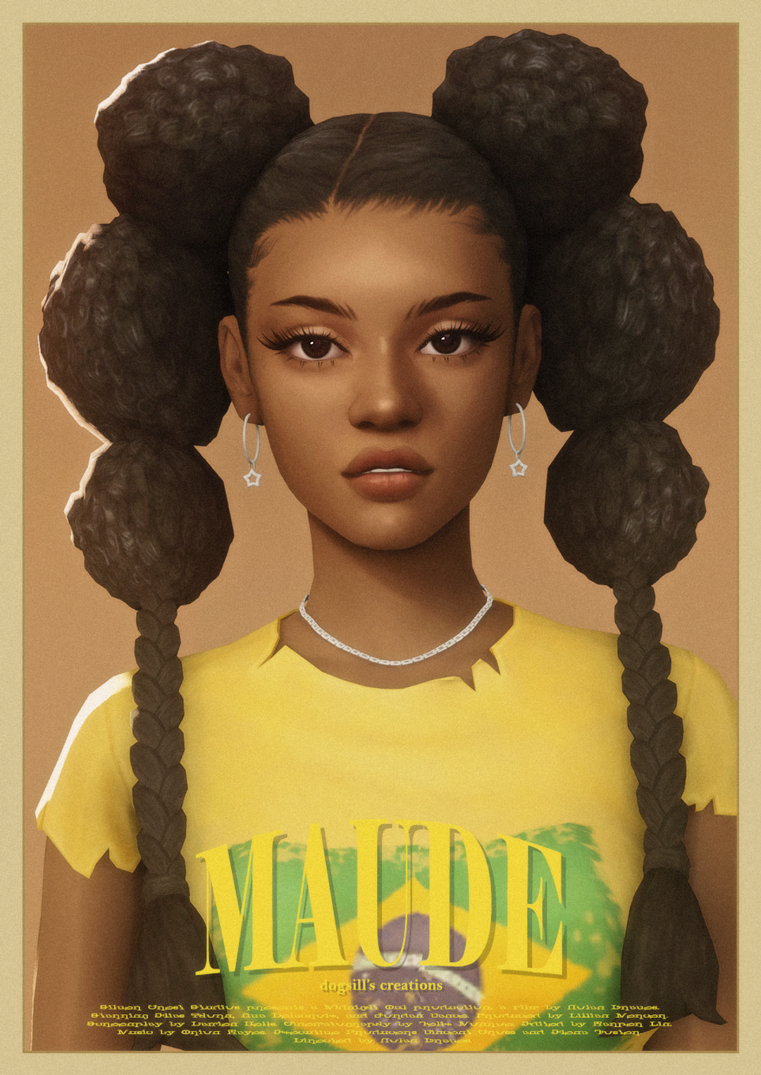 Maude Hair Sims 4 CC Maude hair Sims 4 CC