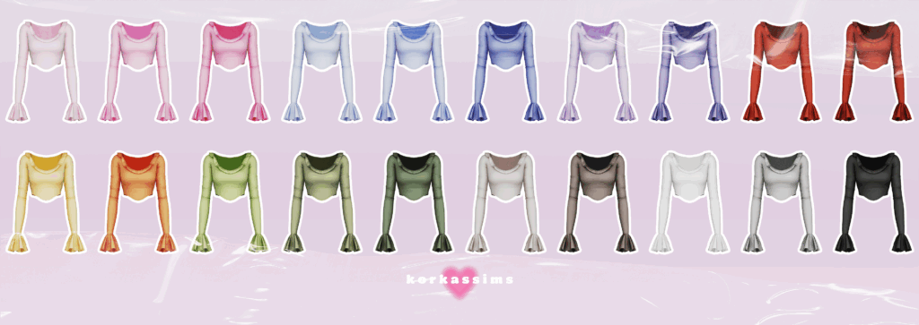 ruffle long sleeve top