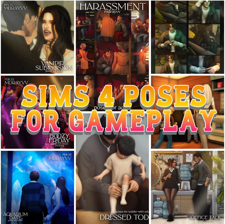 SIMS 4 POSES FOR GAMEPLAY