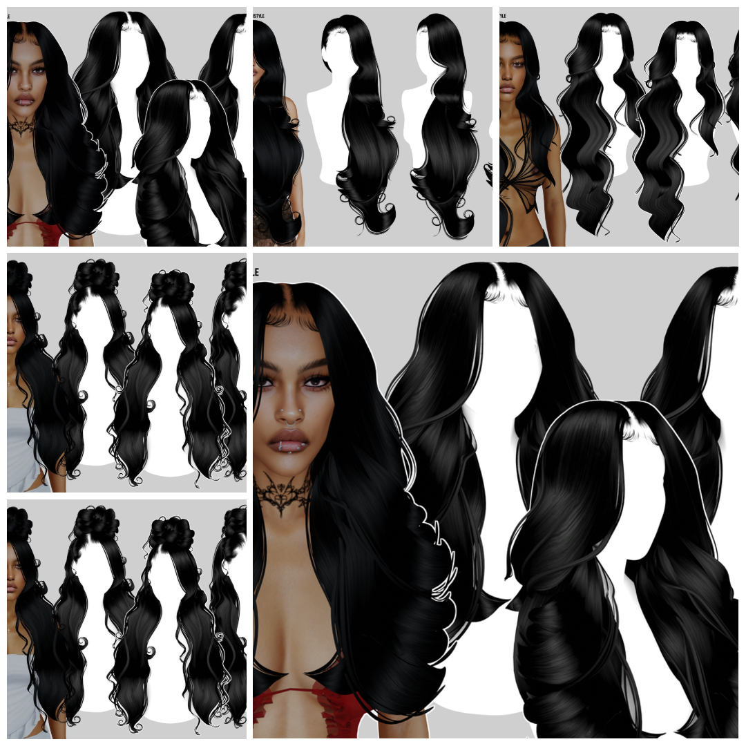 BADDDIESIMS hair